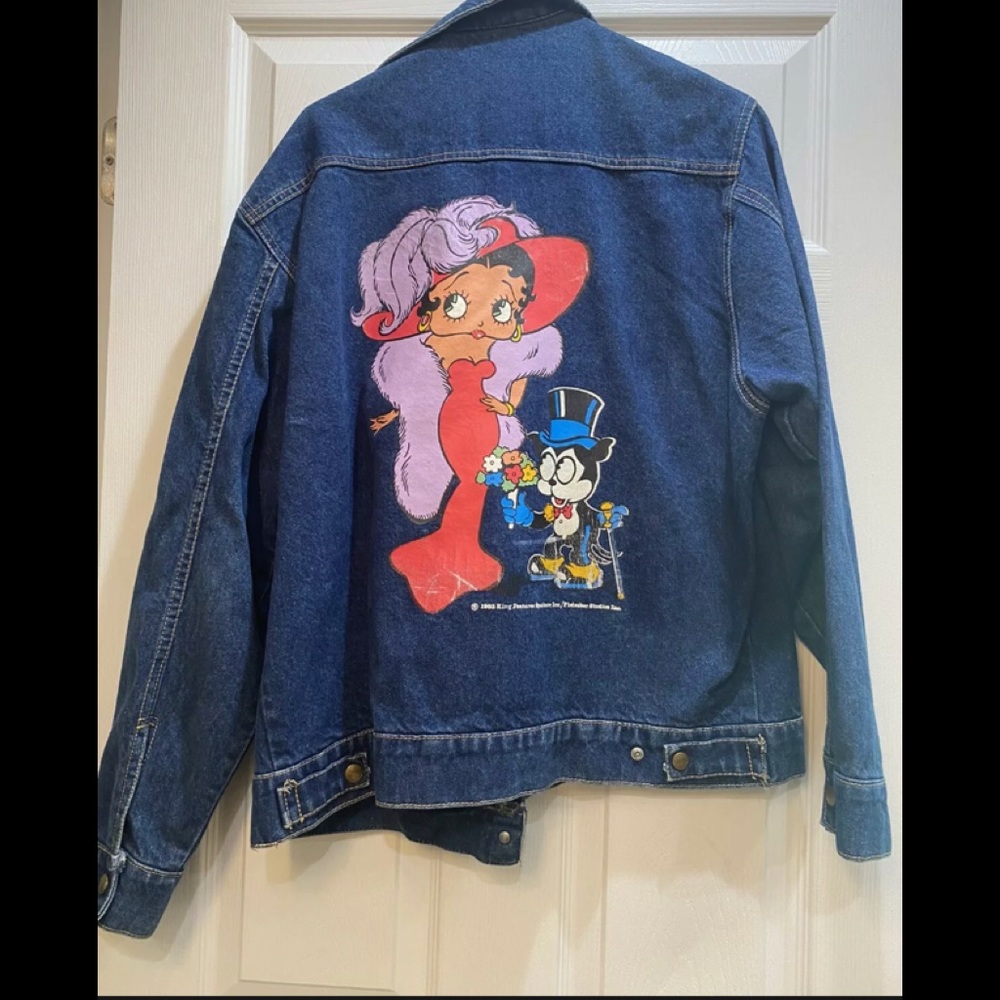 Vintage 1985 Betty Boop Denim Jacket Size Medium